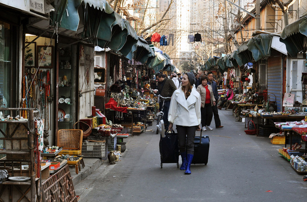 Блошиный рынок в Шанхае